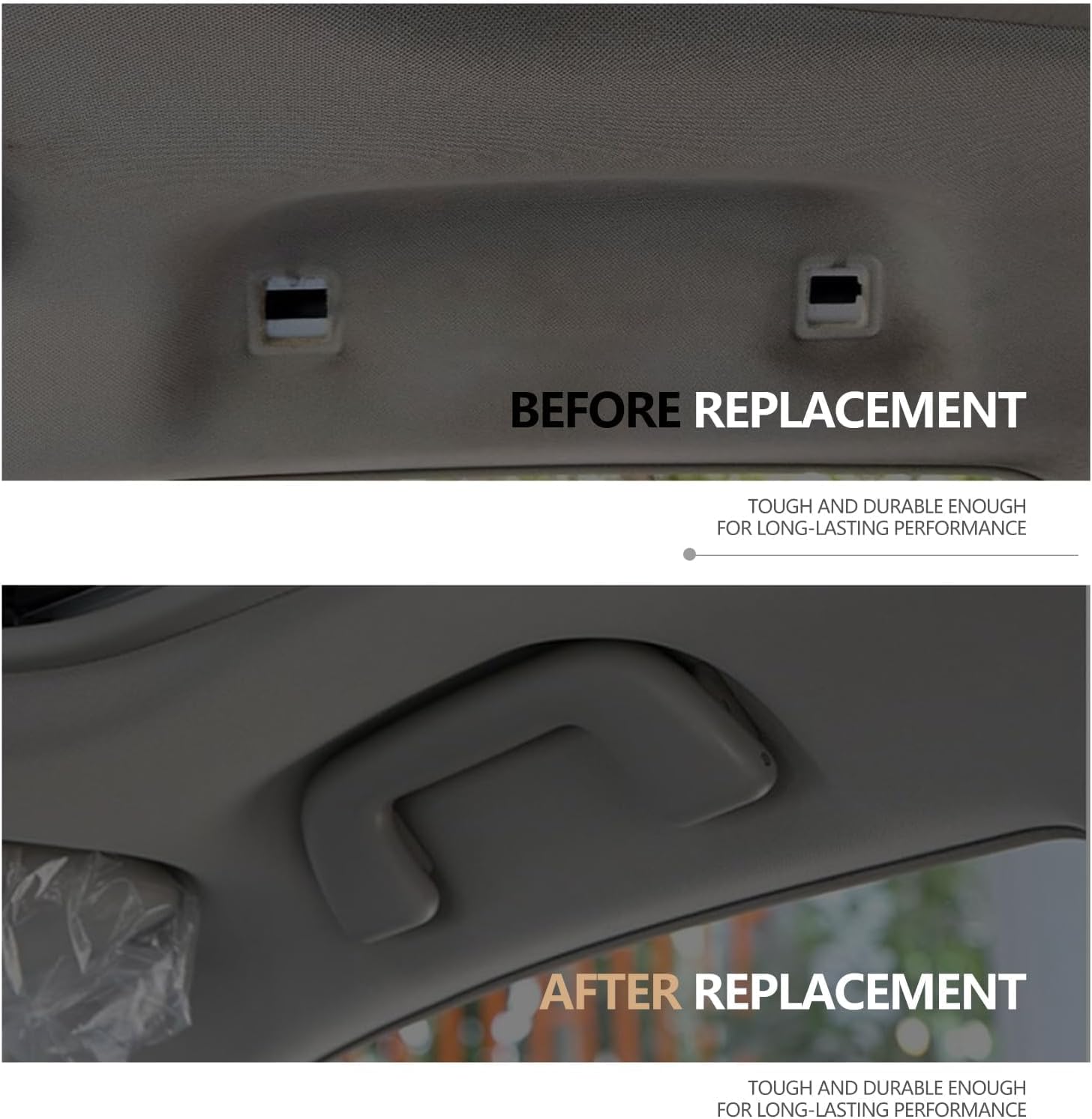 74610-52020 Beige Grab Roof Ceiling Pull Handles Fits Corolla 4Runner Rav4 Highlander Yaris Vios 2003-2021 Ceiling Pulls Handle Replace 74683-8010 Without Hook