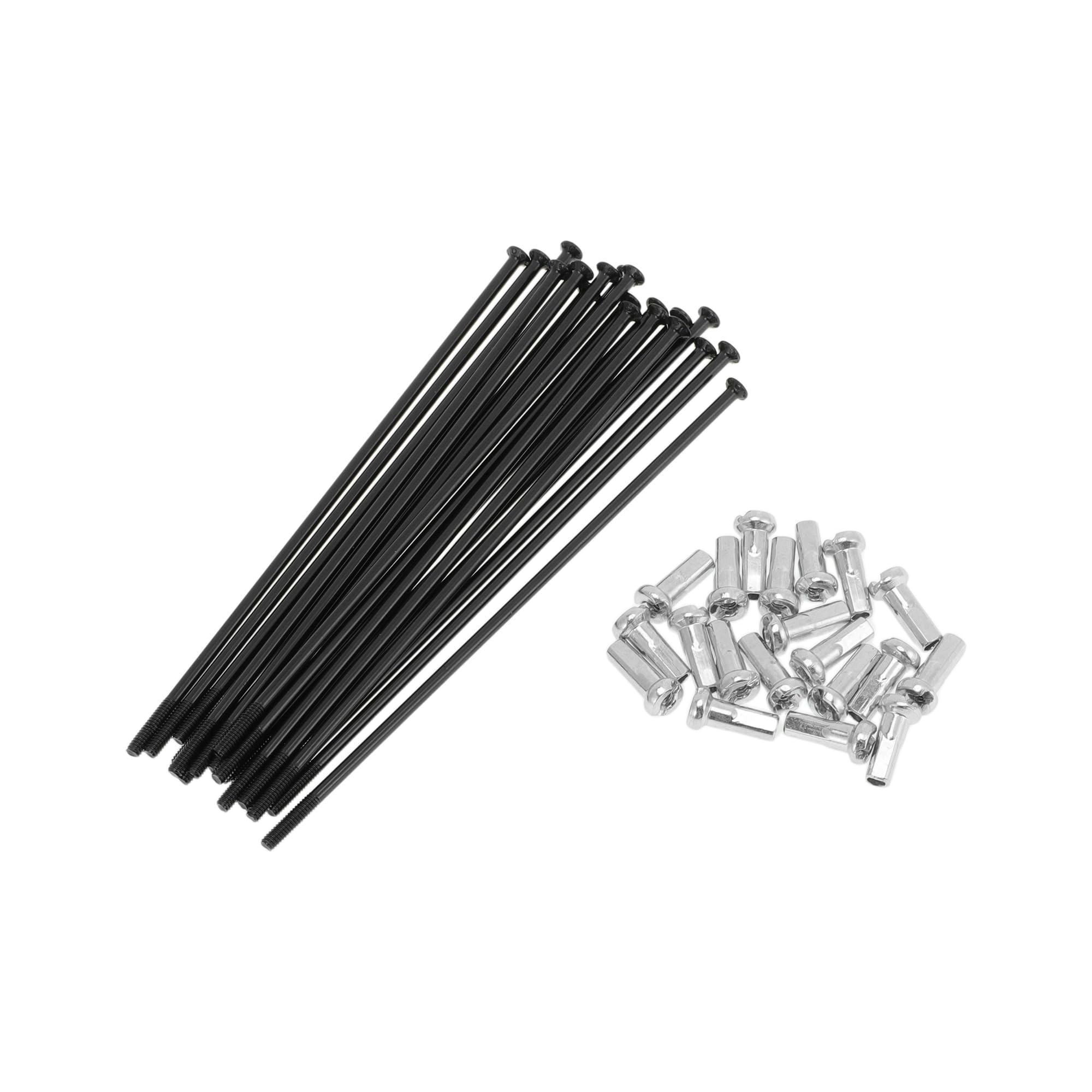 Motoforti 20 Set 14G Straight Pull Bicycle Spokes 94mm Straight Pull Bike Wheel Spokes Carbon Steel Black โ image 1