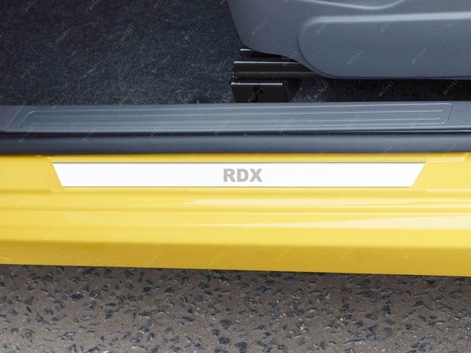 MELEXI Chrome Door SILL Protector 4 Door S.Steel Compatible with Acura RDX 2007 to 2018