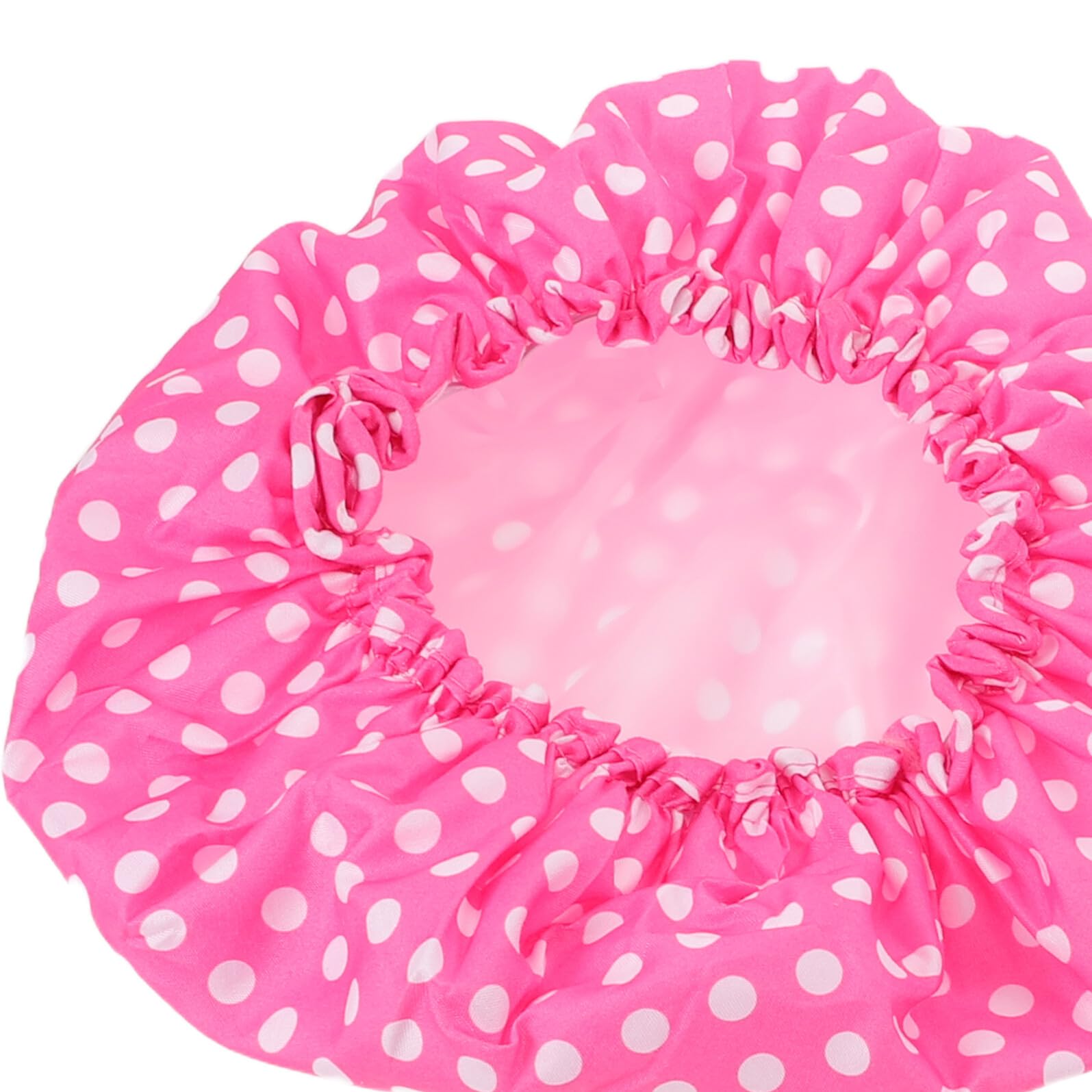 Healvian 2stücke Doppellagige Wasserdichte Duschhaube Mit Punktprint Waschbare Badehaube Zum Schutz Der Haare Elastische Haarhaube Für Langes Und Kurzes Haar Wiederverwendbare Stylische Bad