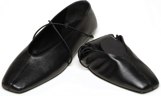 Mary Jane Flats for Women Square Closed Toe Ballet Flats Shoes Slip On Ballerina Flat Comfortable Cute Party Dressy Casual Shoes
