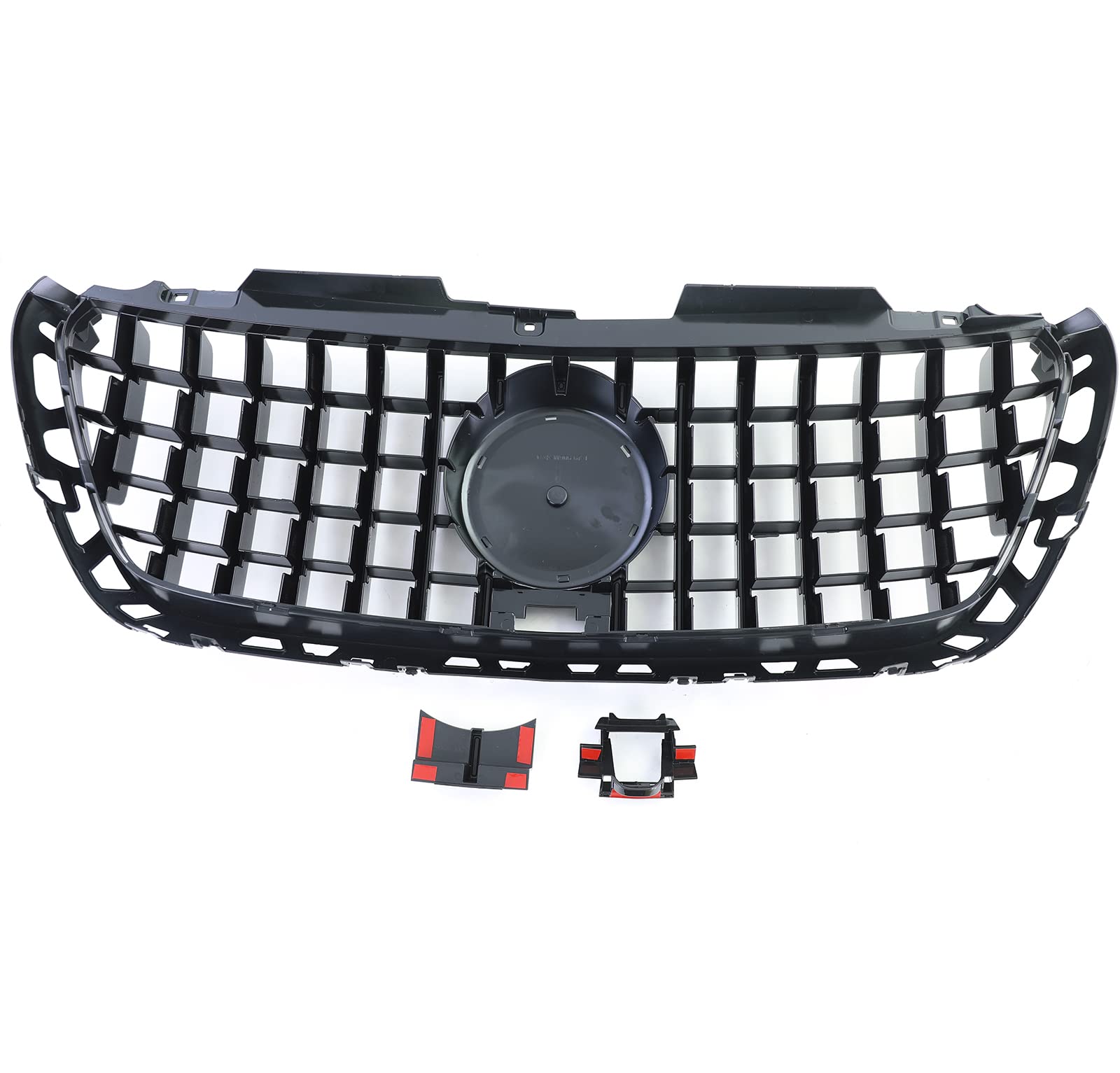 Sport Kühlergrill Schwarz Glanz Chrom für Mercedes Sprinter W907 910 ab 18