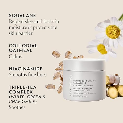 Miniatura 5 de SHANI DARDEN SKINCARE - Mascarilla facial nutritiva exclusiva, una máscara hidratante de arcilla de bentonita para calmar el enrojecimiento y la