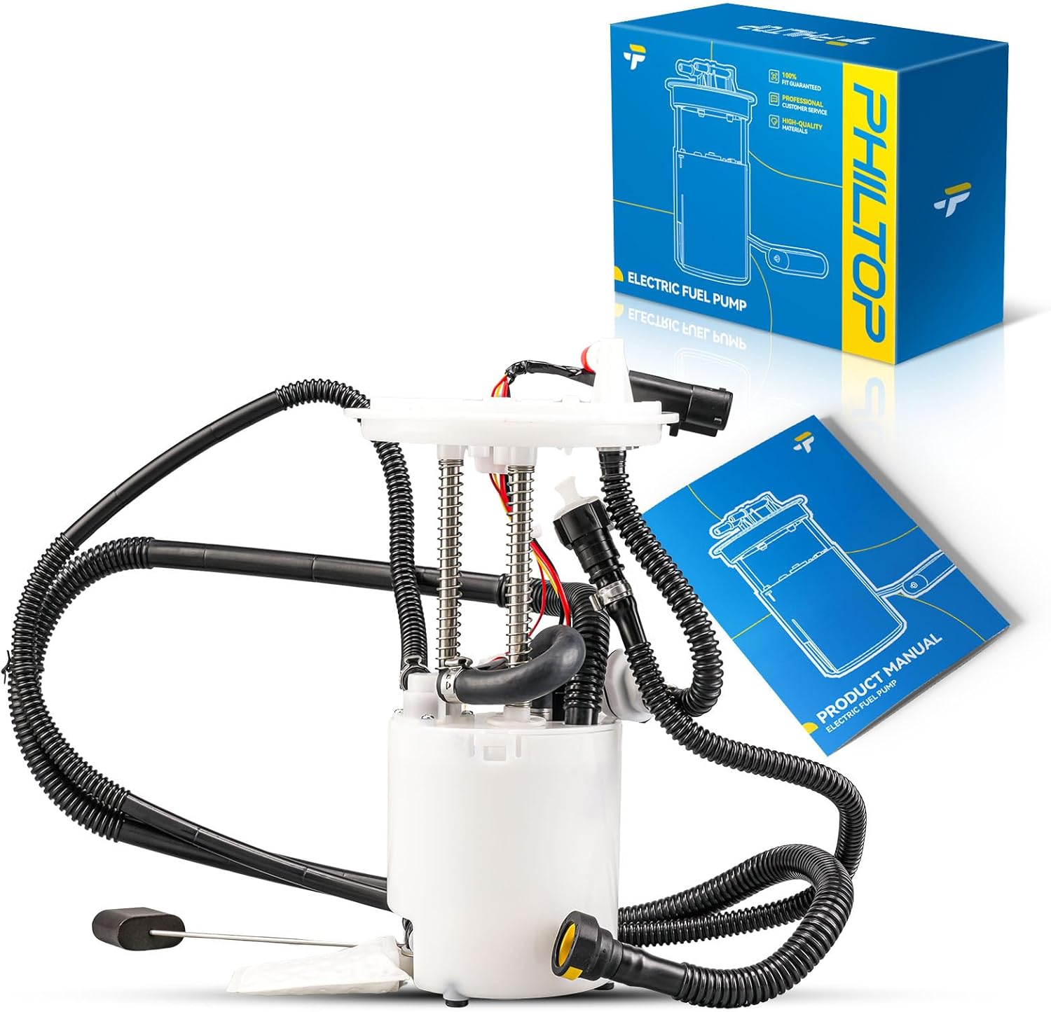 PHILTOP Electric Fuel Pump Assembly Fits for Jaguar S-Type Base 2003-2005,Jaguar S-Type Sport 2005,Jaguar Vanden Plas/Jaguar XJ8 2004 2005, FG1712