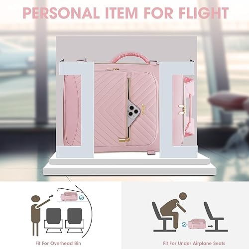 Miniatura 7 de FIUAIE Mochila de viaje grande, Rosado