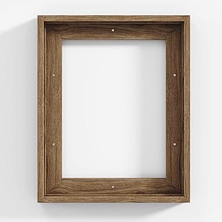 Canvas Frame 8x10 Frame for Canvas Painting Floating for 1" Deep, Floater for Canvas Artist Panel Oil Painting Wall Art Décor, Vertical or Horizontal Picture Wall Decor, Natural