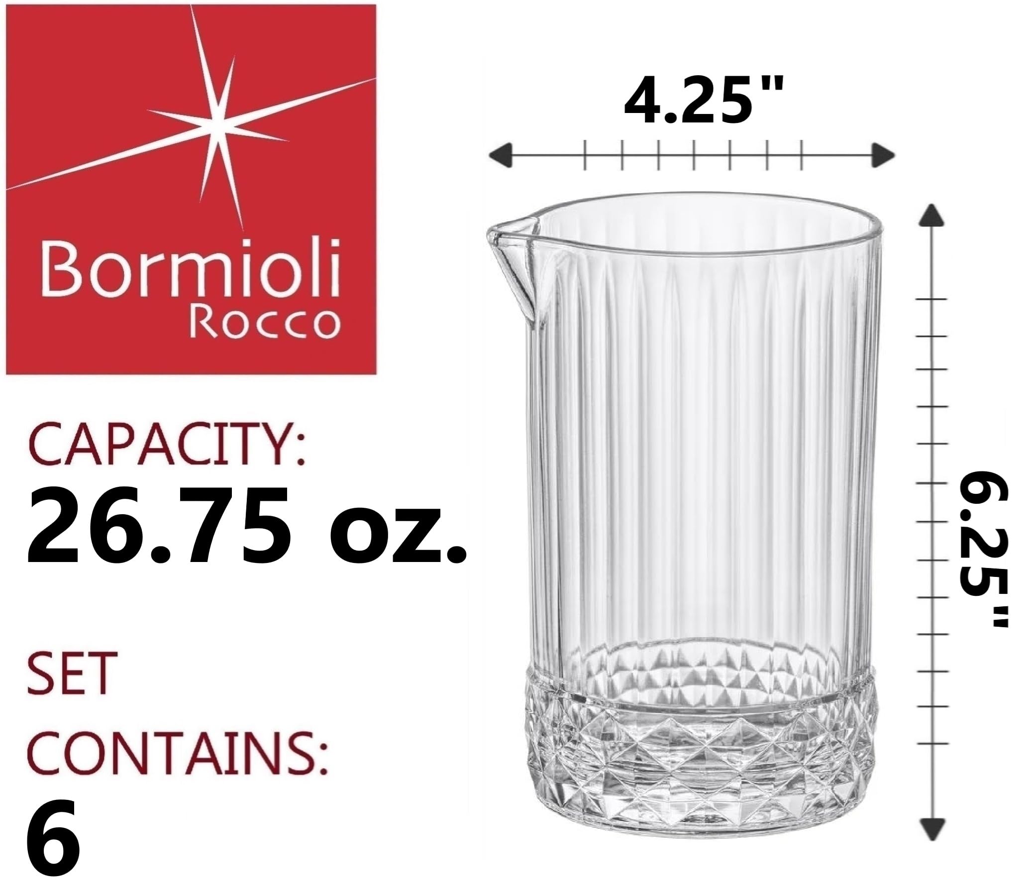 Bormioli Rocco America '20s Mixing Glas 790ml