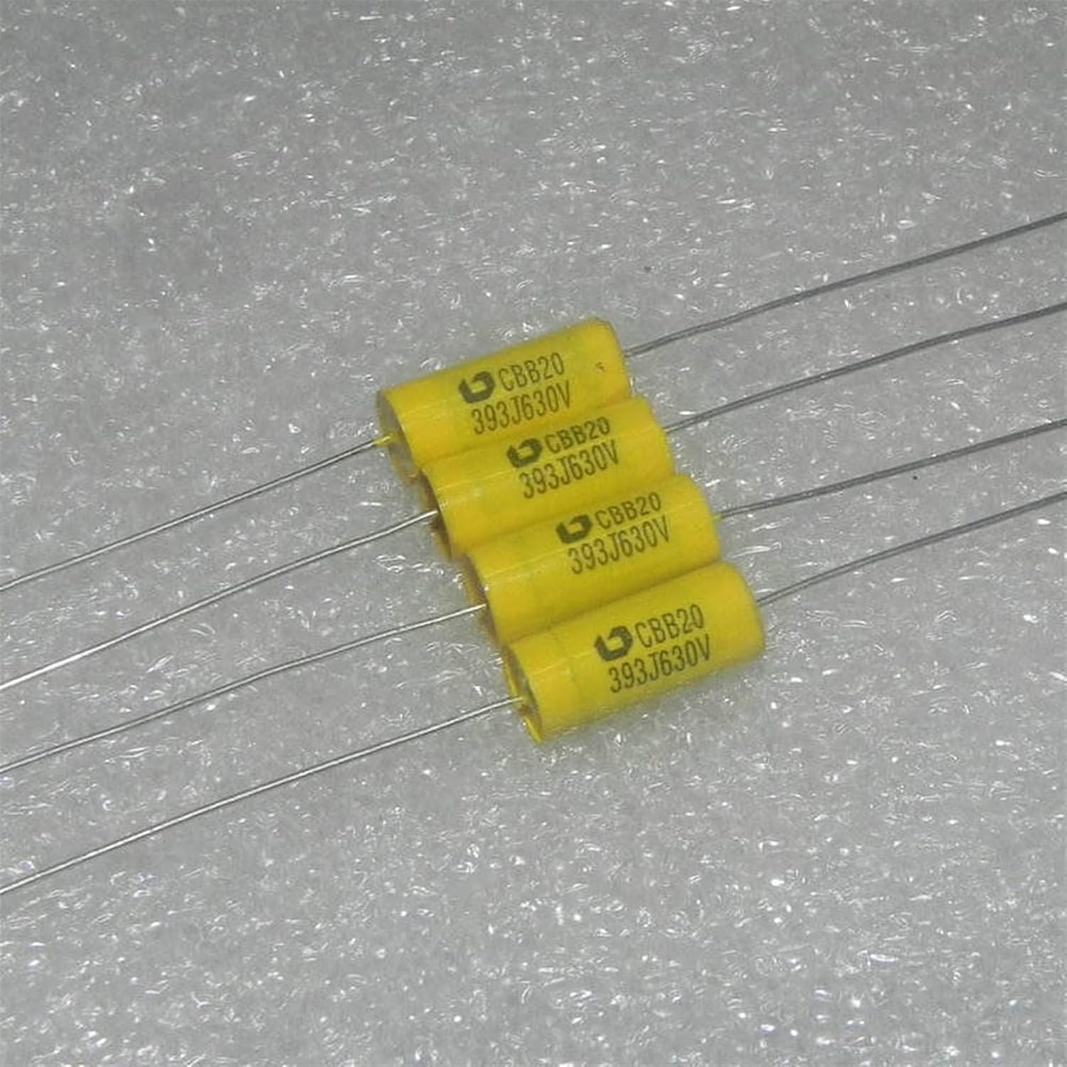 GuangHuiy CBB20 630v0.039uf 393j 39nf 630vdc mkp axial Through core Coupling Film 10pcs Industrial Electrical s