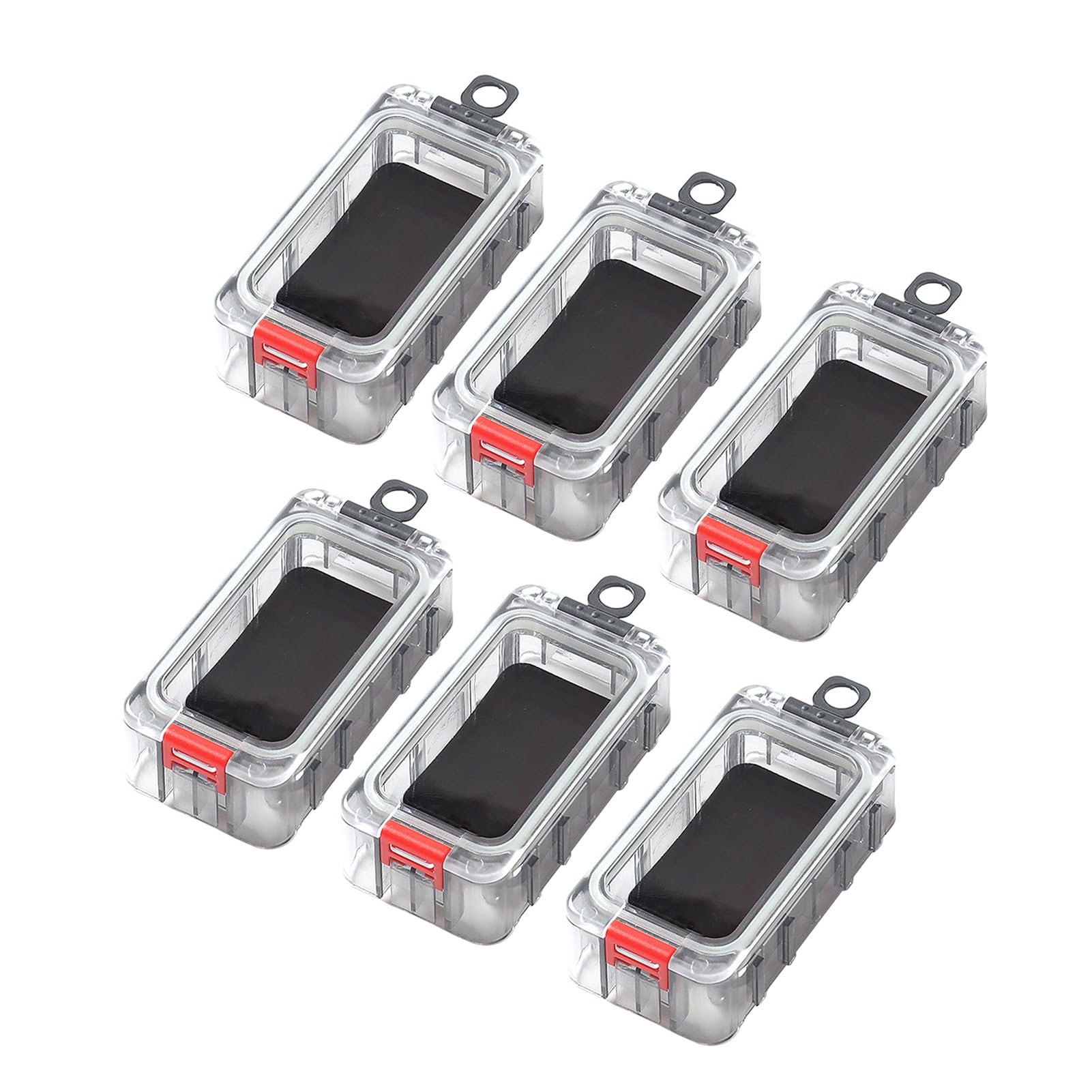 Fishing Tackle Box Night Glow Magnetic Rainproof Seal Tool Containers Bait Lure Storage (6Pcs)