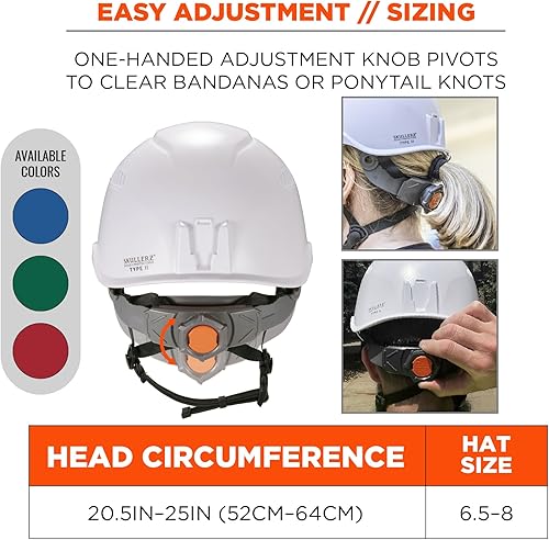 Miniatura 7 de Ergodyne Skullerz 8976 - Casco de seguridad tipo 2, clase E, tipo II