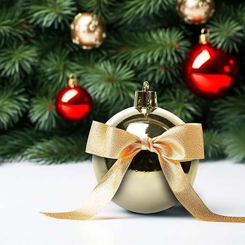 Miniatura 4 de 24 adornos de bola de Navidad, decoración de árbol de Navidad, decoraciones de bolas de Navidad inastillables para decoración de vacaciones, bodas,