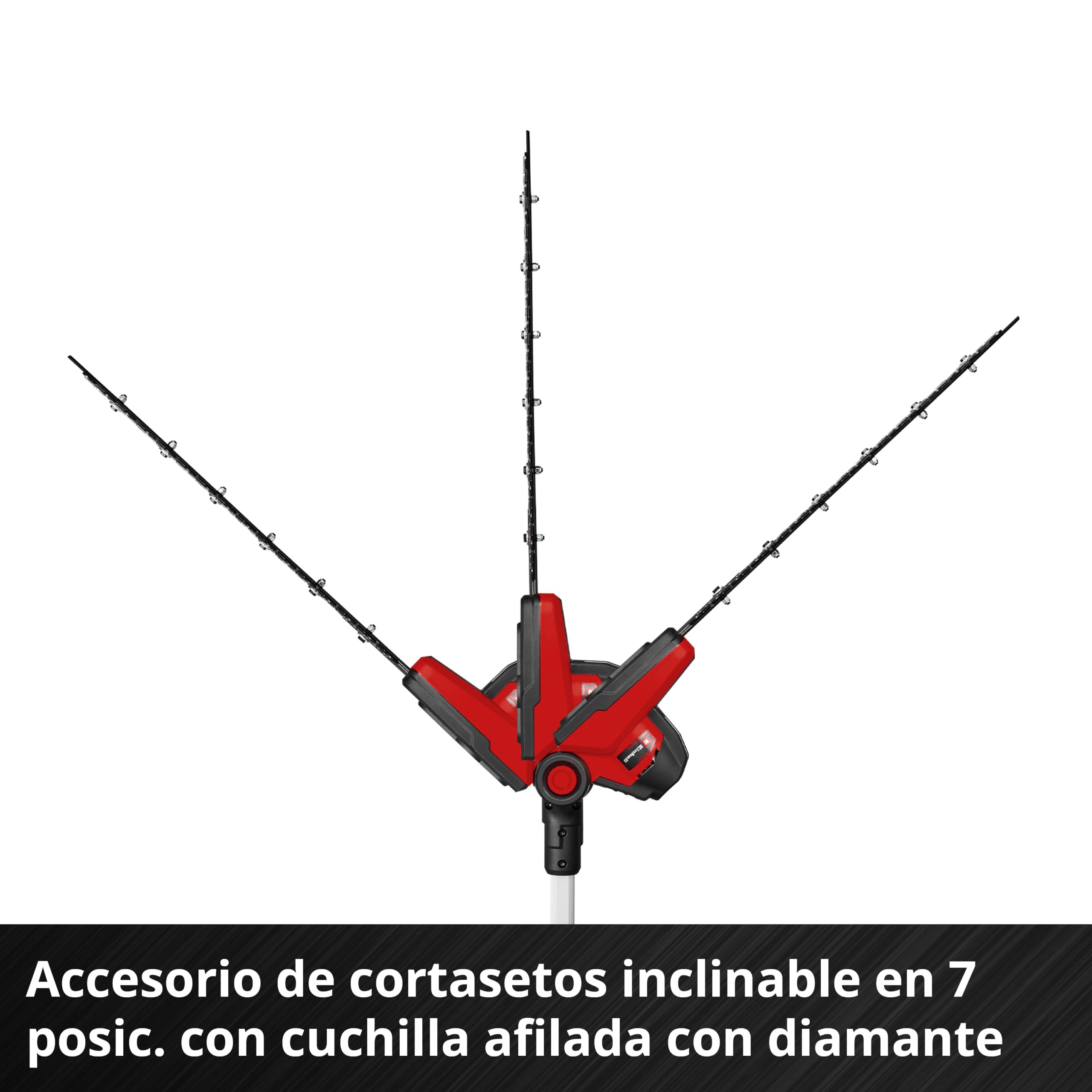Einhell Herramienta multifunción con batería GC-HC 18/4520 Li T-Solo PXC | 18 V | Cortasetos de 41 cm | Podadora de altura de 19,5 cm | Barra de extensión | Correa de transporte | sin batería
