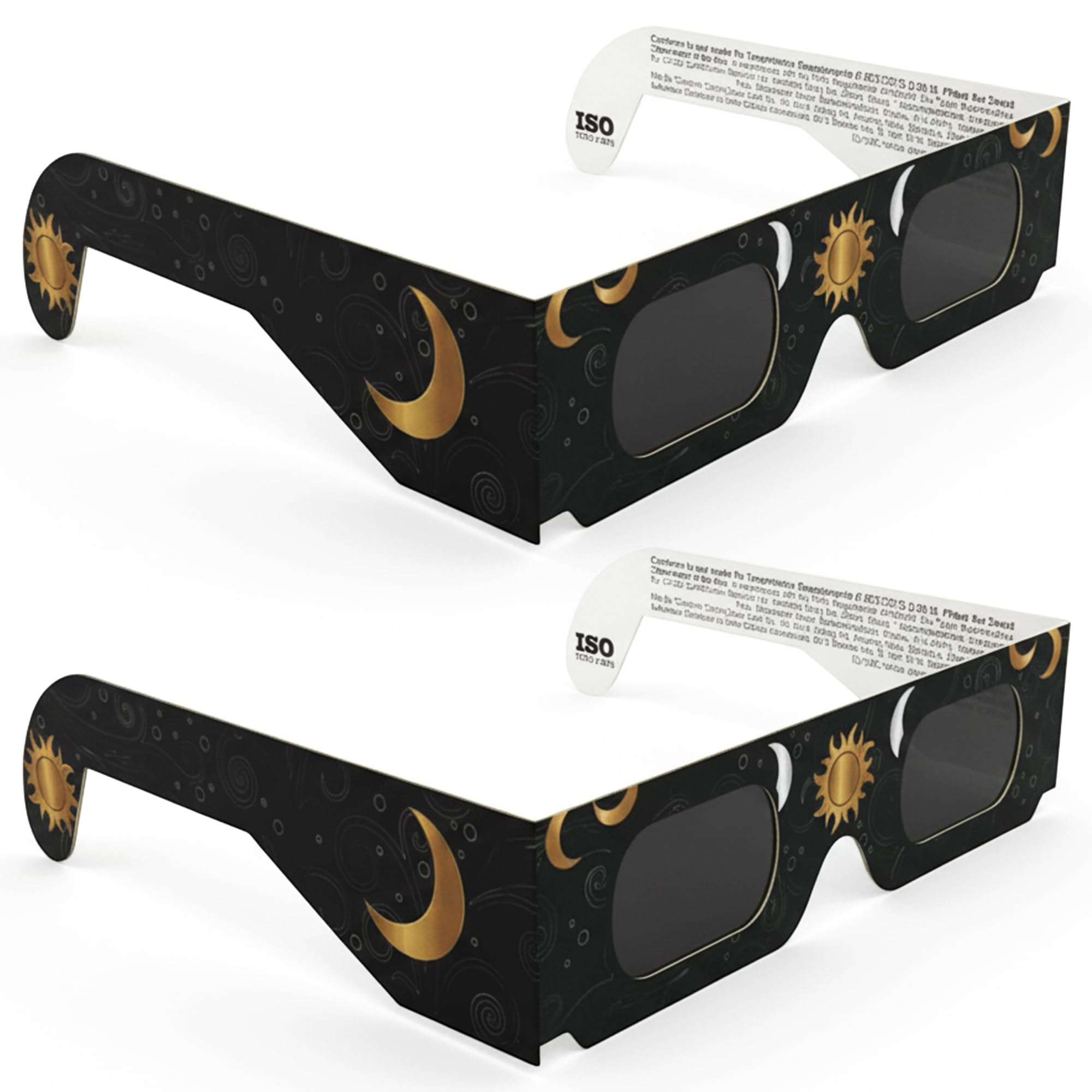 Lunettes pour éclipse solaire ISO 12312-2 CE Lot de 2 paires