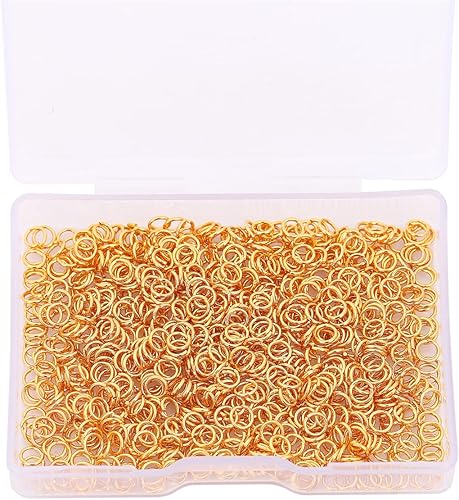 Miniatura 5 de Anillos de salto chapados en oro de 18 quilates que no se deslustran 0.157 in 900 piezas para hallazgos de fabricación de joyas