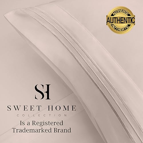 Miniatura 4 de 1500 Supreme Collection - Juego de sábanas, juego de sábanas de alta calidad con tela de sensación de durazno, de lujo, desde 2012, ropa de cama