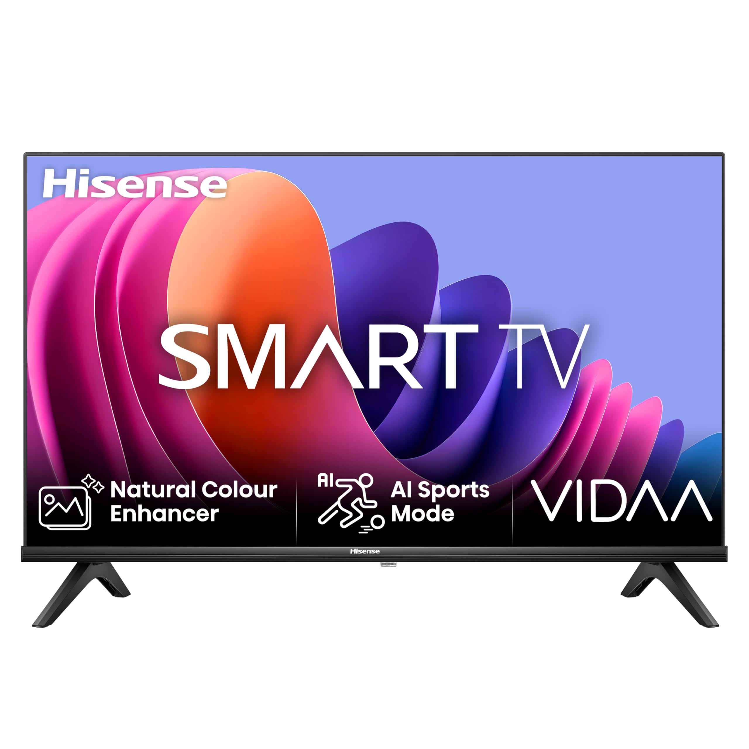 Hisense TV 32" HD Ready 32A4N, Smart TV VIDAA U7, Game Mode, Works with Alexa, Tuner DVB-T2/S2 HEVC 10, lativù 32 Pollici LED A4N