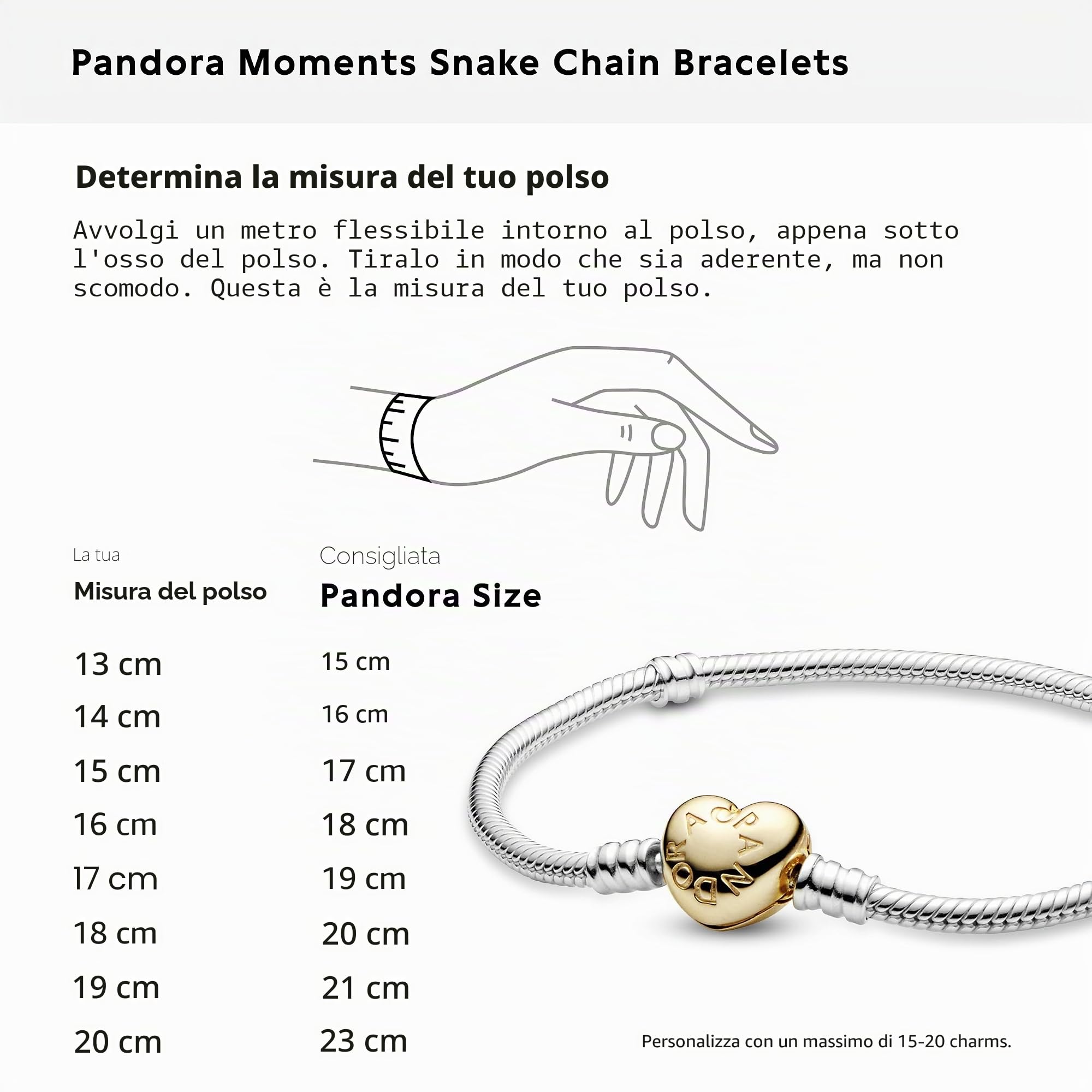 PANDORA Icons - Bracciale con chiusura a cuore splendente placcata in oro 14k