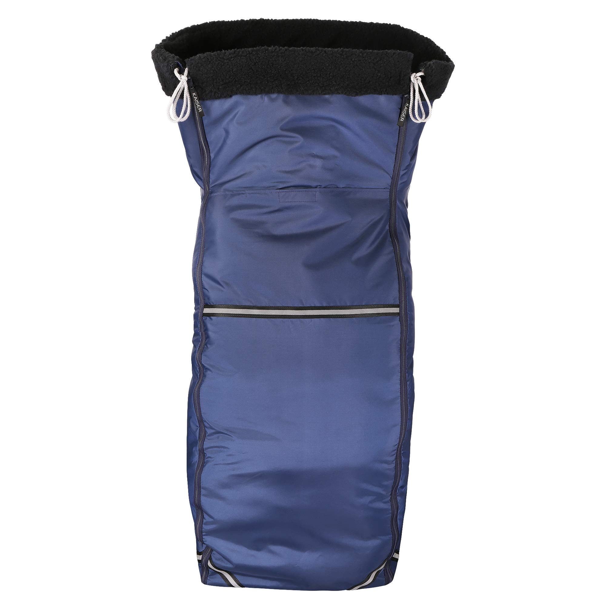 Kaiser Naturfellprodukte 999005 Schlupfsack, Wollpelz,uni marine Universalgröße