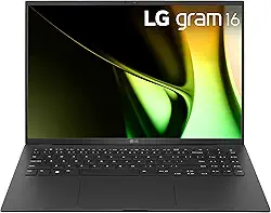 LG Notebook leve gram de 16 polegadas, edição Intel Evo - processador Intel Core Ultra 7 habilitado para IA, Windows 11 Home, 32 GB de RAM, SSD de 2 TB, preto