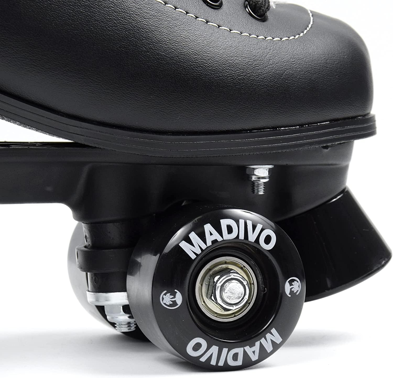 MADIVO Patins à roulettes classiques classiques pour femme - Roulement à billes ABEC-7 - Pour fille - Noir - Tailles 35, 36, 37, 38, 39, 40, 41