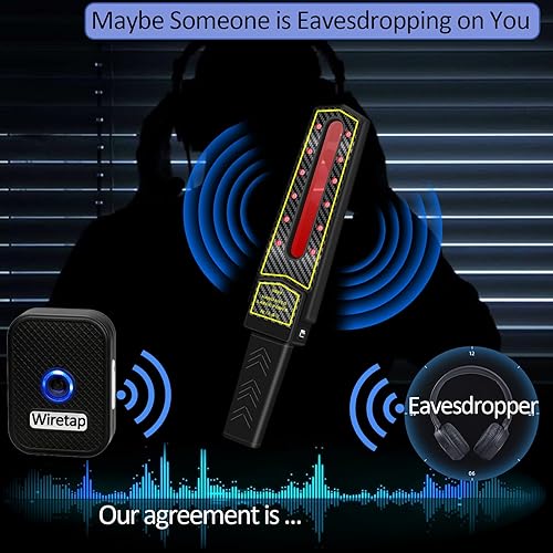 Miniatura 3 de KAXYUYA Detector anti espía, detector de rastreador GPS, detector de cámara oculta, detector de errores, detector de RF detector de dispositivo de