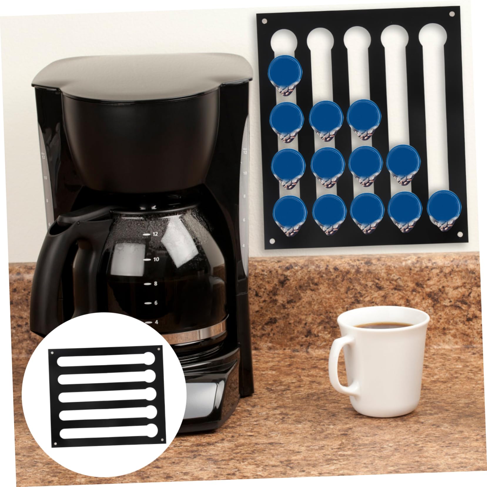 SHOWERORO Porta Capsule Di Caffè in Acrilico Organizzatore Per Capsule Di Caffè Accessorio Cucina Resistente E Durevole Facile Da Pulire
