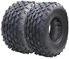 Set of 2 AT19X7-8 Tire Sport- Racing Go-Kart Tires ATV UTV Tires Mini Bike Tire, 4PR Tubeless