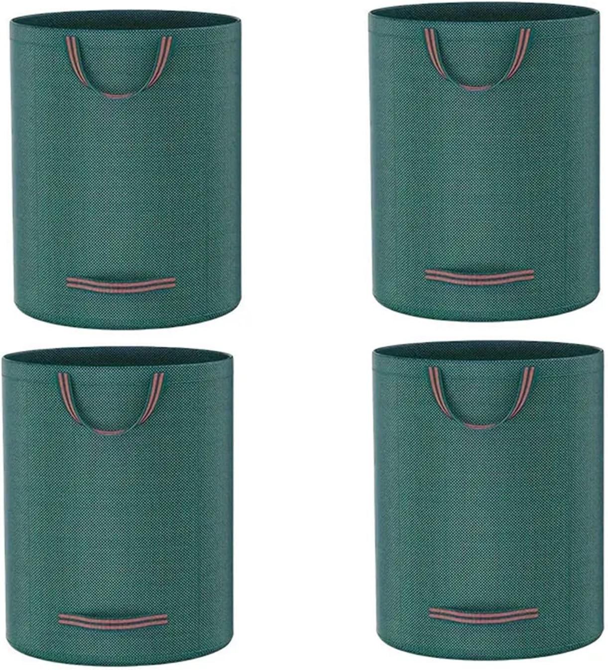 2 Pcs Large Capacity Heavy Duty Garden Waste Bag Reusable Waterproof PP Yard Leaf Weeds Grass Container Storage 300L For Leaves Lawn Debris