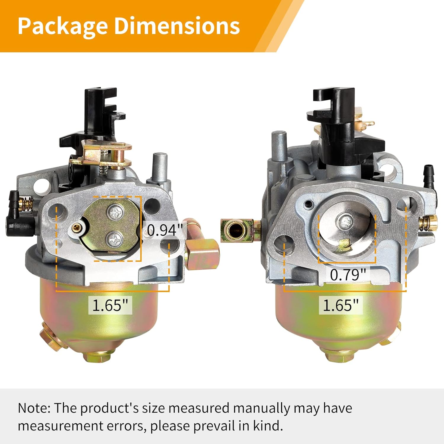951-05251 Carburetor for Craftsman Snowblower Carburetor Engine - Carburetor Assembly Compatible with MTD Cub Cad et Troy Bilt 208CC 270-QU 370-QU Snow Blower Thrower, Replaces 651-05251 HY-170SB Carb New-1 Pack