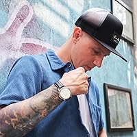 Vista 5 de Grace Folly - Gorra trucker unisex gorra de malla con cierre trasero negro (Black with Fade)