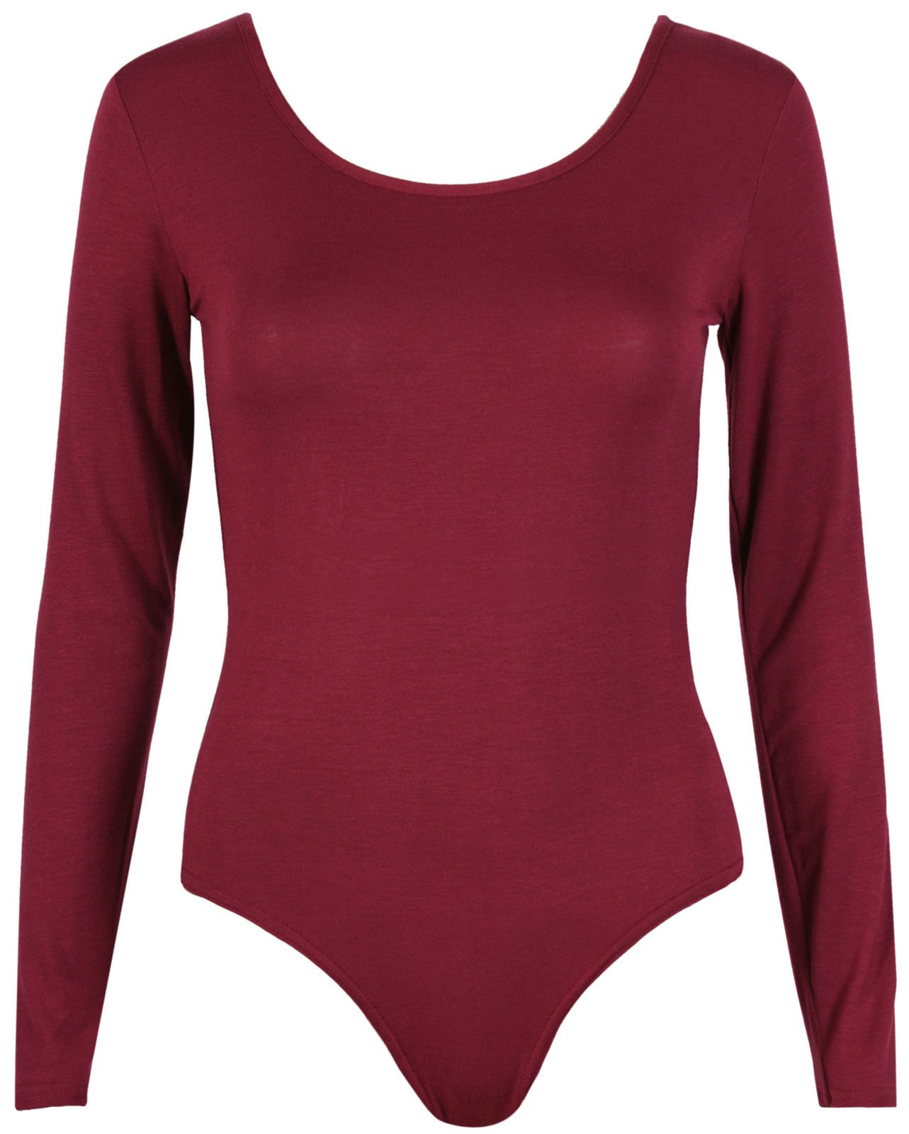 Purple Hanger - Justaucorps Femme Manche Longue Extensible Col