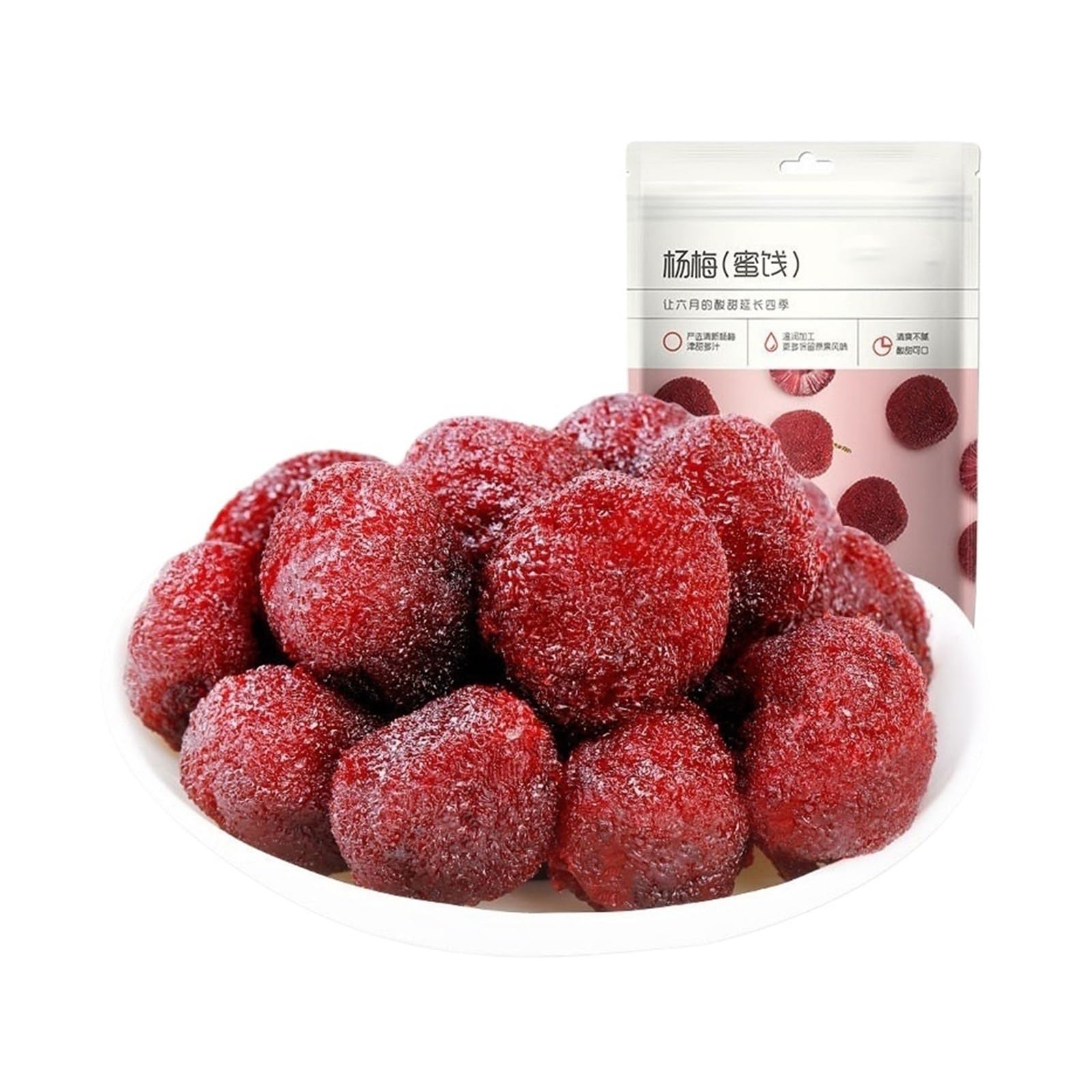 100 g di frutta Waxberry, frutta candita a polpa spessa, una delizia agrodolce che soddisfa le tue voglie.(4bag)