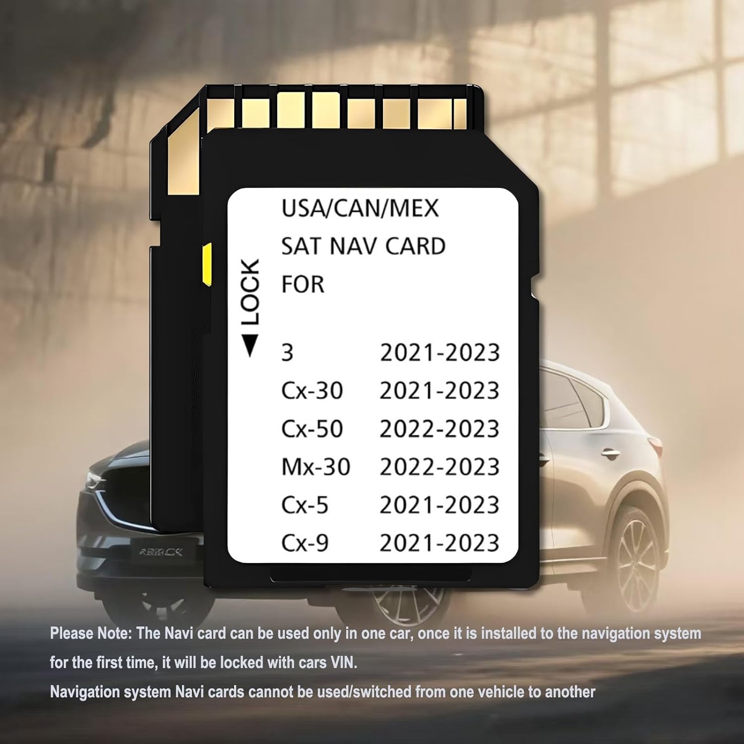 Navigation Memory Card GPS Map Compatible with Maz*da 3(2021-2023), Cx30(2021-2023), Cx50(2022-2023),Mx30(2022-2023),Cx5(2021-2023), Cx9(2021-2023)