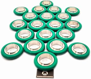 KF16 Flange Centering Ring x 20PCS < ISO-KF Flange, Stainless Steel Ring, FKM Viton O-Ring >