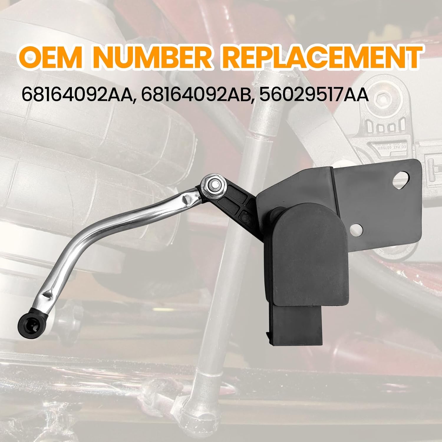 MILLISEC Front Right Suspension Ride Height Level Sensor Compatible with 2011-2015 Dodge Durango,Grand Cheroke Car Height Sensor OE Replace# 68164092AA, 68164092AB