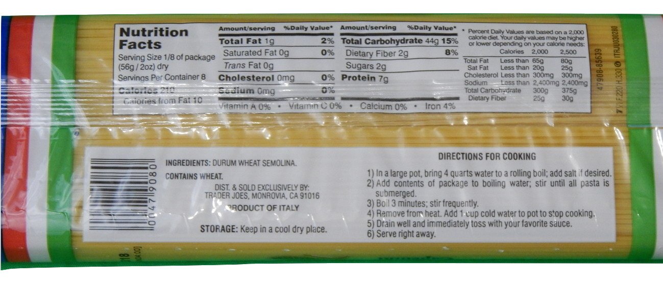 Trader Joes Authentic Italian Capellini Image