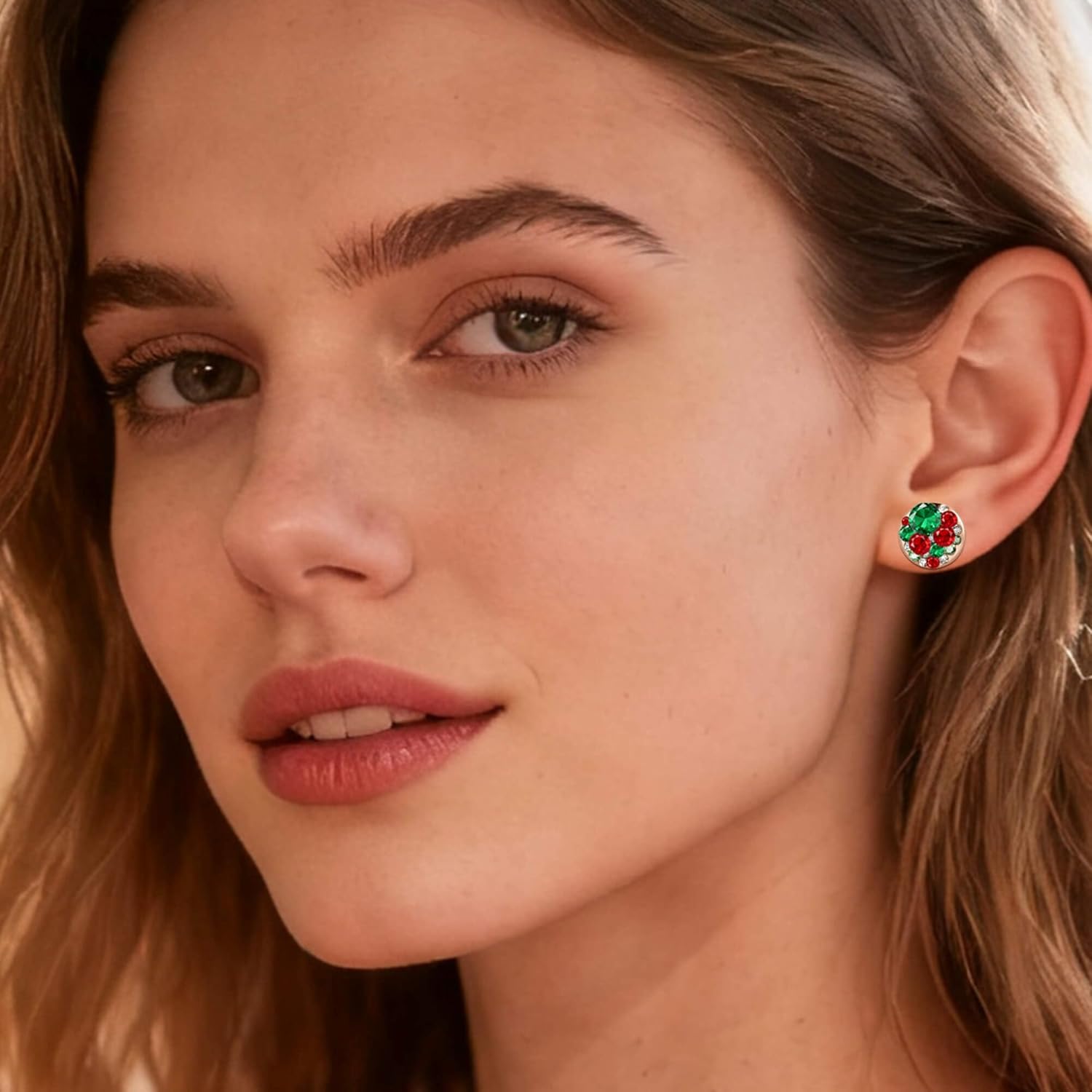 Multicolored Austrian Crystal Rhinestone Stud Earrings for Women Fashion S925 Sterling Silver Hypoallergenic Jewelry - Image 5