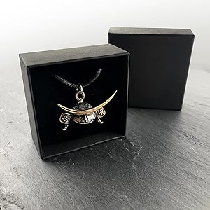 Amazon.com: Samurai Japanese Shogun Helmet Necklace Date Masamune