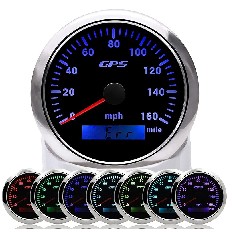 Velocímetro GPS KAOLALI 85 mm com hodômetro LCD, 9-32 V, IP67, 0-257 km/h – 1 unidade