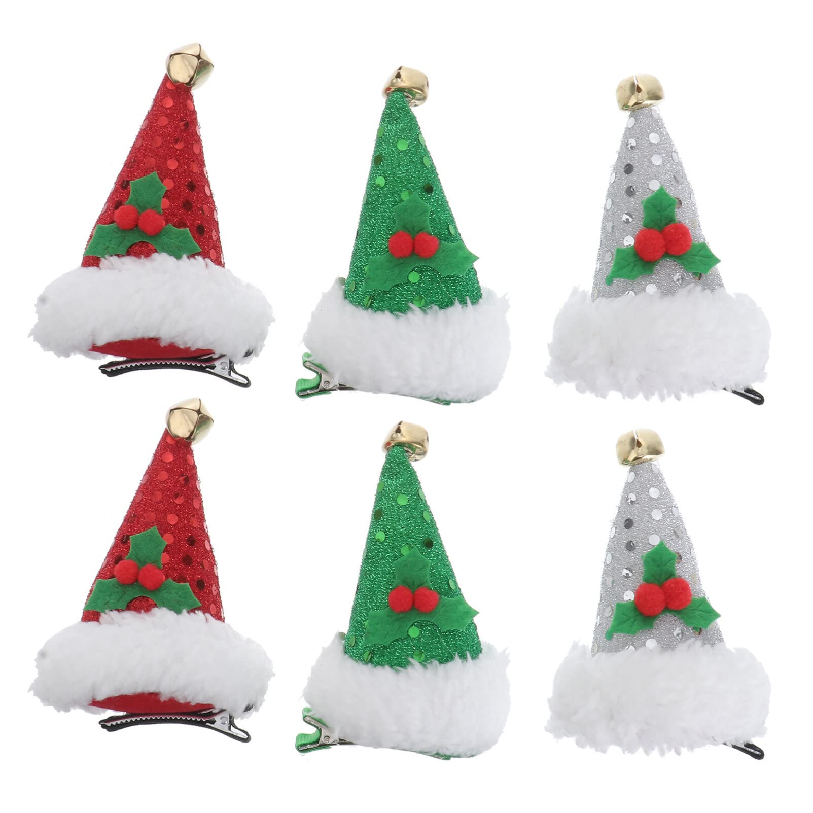 Lurrose Rentiergeweih-Haarspangen - Weihnachtlicher Haarschmuck Für Mädchen & Kinder (12 Stück Set)