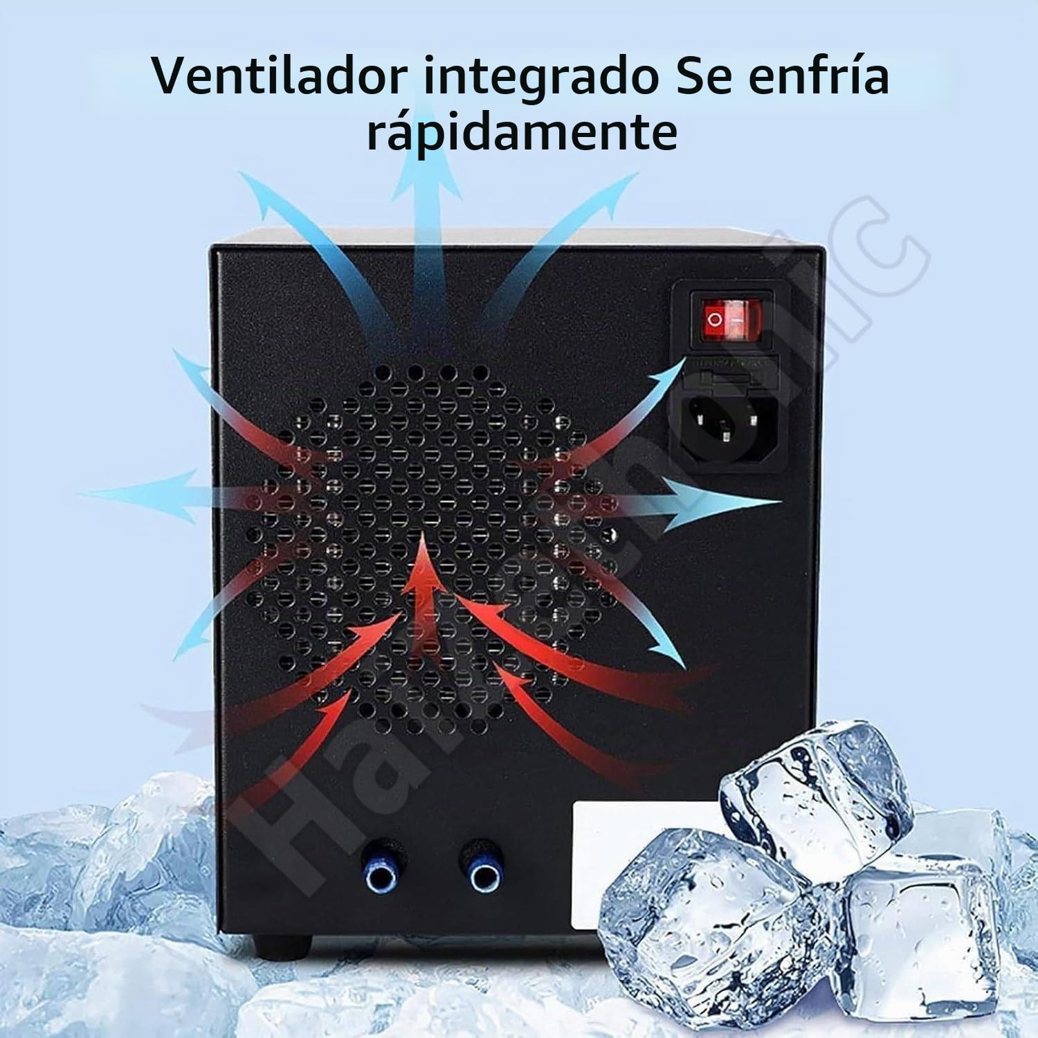 Acuario Enfriador Agua con Pantalla LCD,Sistema Enfriamiento Silencioso para Peceras,Ideal para La Cría Peces/Pasto/Corales/Camarones 60L