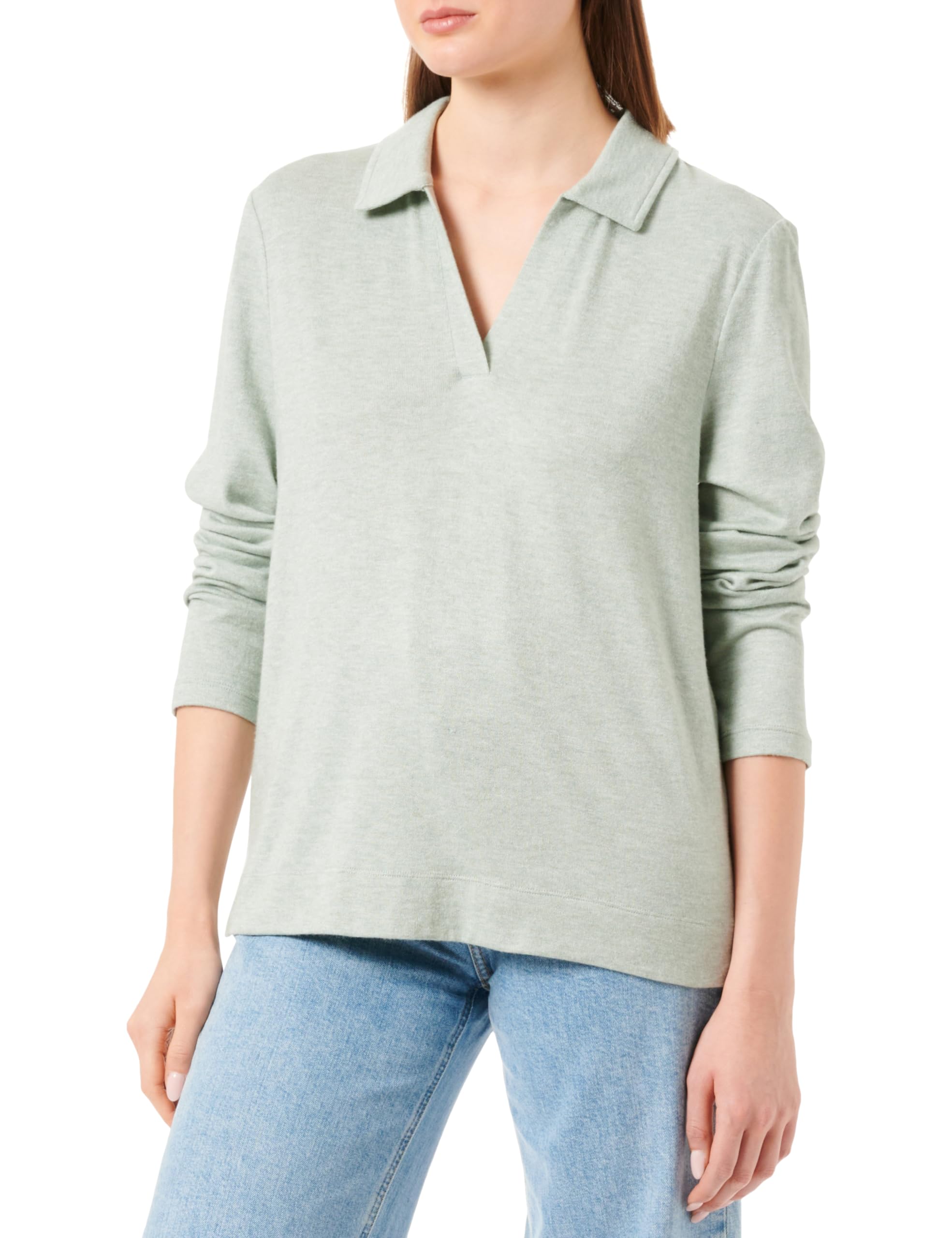 s.Oliver Women's Long-Sleeved T-Shirt, 72w9 Green, 8