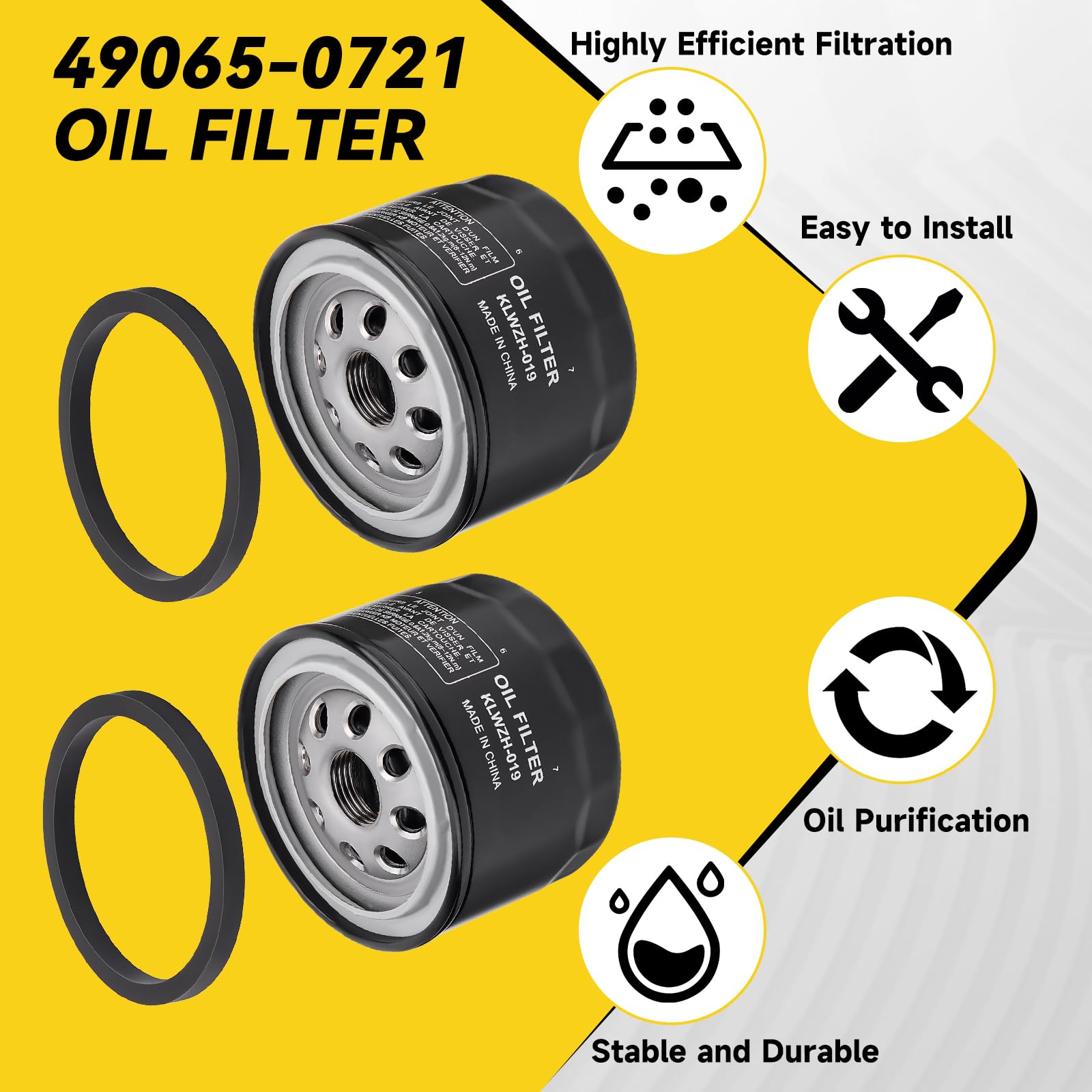 本日のみ★ディーゼル Kawasaki 49065-0736 Oil Filter — Russo Power Equipment
