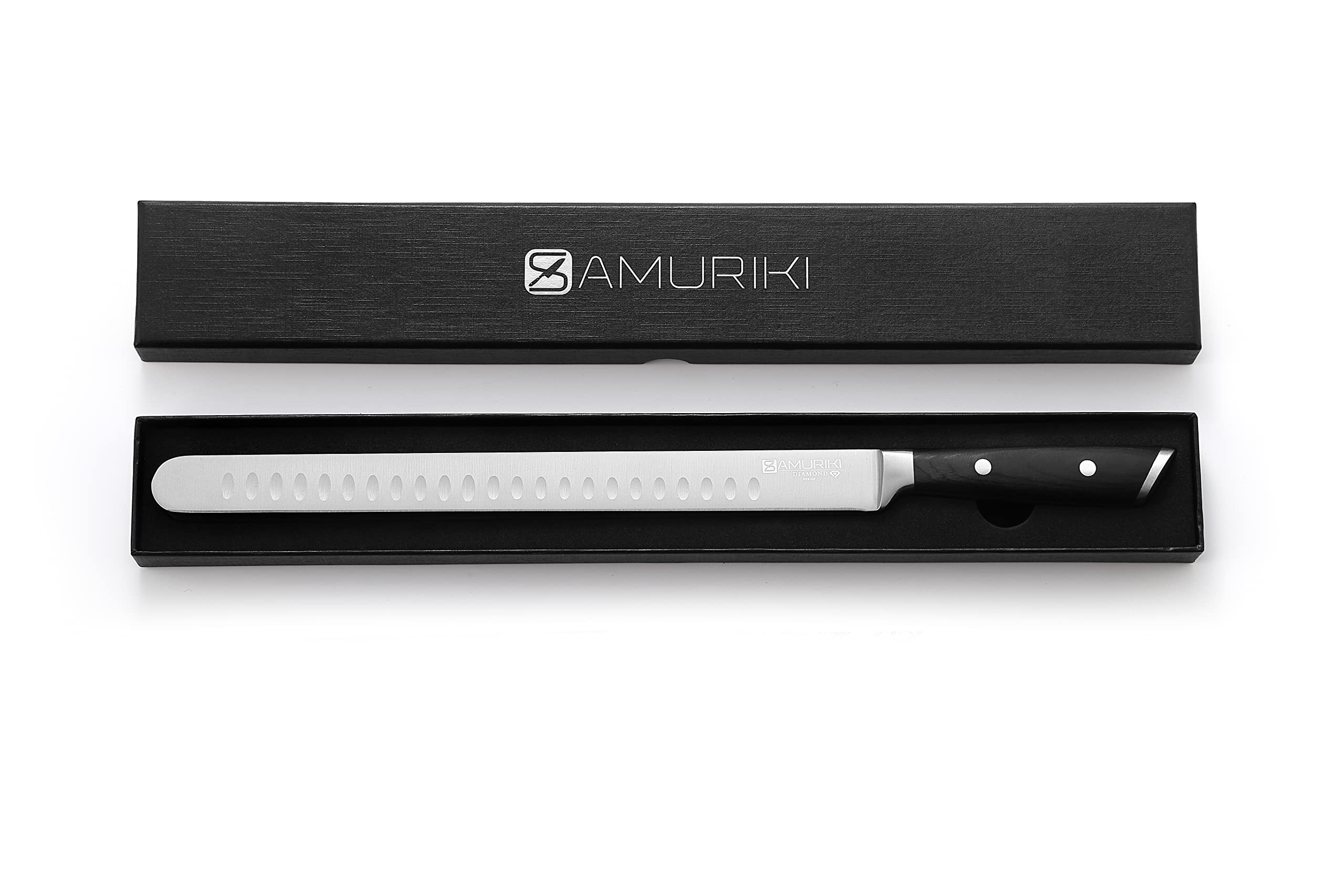 Brisket Knife - Ultimate 12-inch Carving Knives, Slicing Knives with Granton Edge Designed for Briskets, Roasts, Meat, BBQ, etc. (Slicing Knive 12") — Amazon image 5