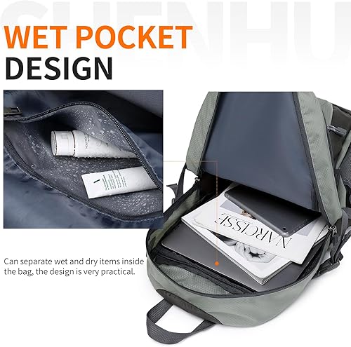 Miniatura 2 de SHENHU Mochila de senderismo impermeable de 40 L, mochila deportiva al aire libre, mochila de campamento para hombres y mujeres