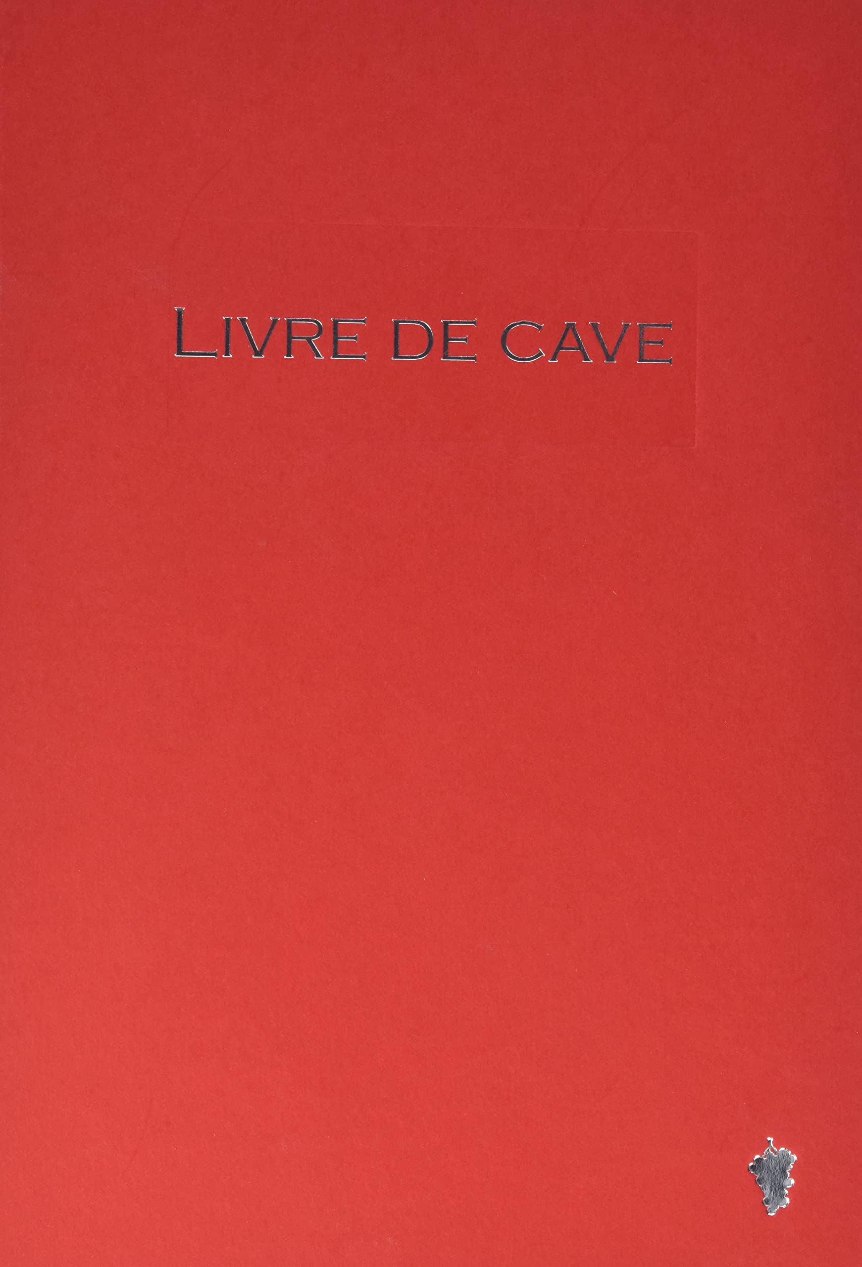 Le Dauphin - Ref. 397161D - 1 cellar book - Exterior and spine in canvas - A4 vertical format - Dimensions: 29.7 x 21 cm - Title in silver letters - 96 white pages - Red colour