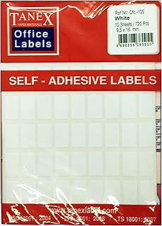 Tanex Ofis Etiketi Ofc-105 9.5x16 MM Beyaz
