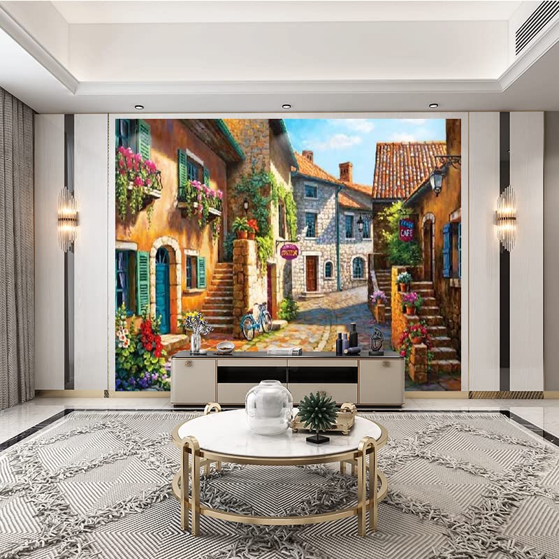 KOMNNI European-Style Balcony 3D Wallpaper Island Sea View Self