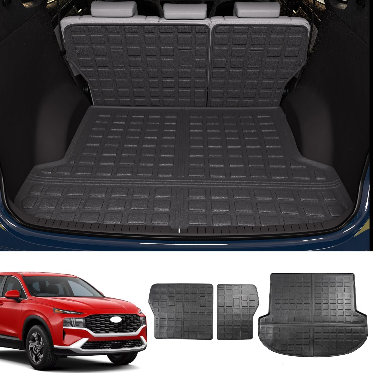 Wailtnb Floor Mats Custom for Hyundai Santa Fe Hybrid 2021