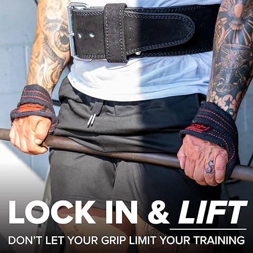 Vista 2 de Serious Steel Fitness - Figura 8 - correas Correas para peso muerto Sogas para cargar Negro -,Verde OD,Rojo -,https:/ www.Yaxa/dp/undefined